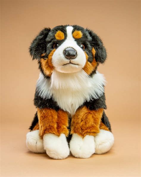 stuffed bernese mountain dog|bernese mountain dog soft toy.